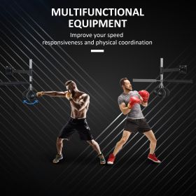Lightweight Fast-Reflexes Speed Bag Boxing Punching Bag Wall Mount Height Adjustable, MMA, Martial Arts, and Boxing Equipment for Training at Hom