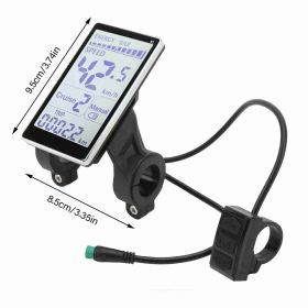 Electric Bike LCD Meter 5 Pin 24V 36V 48V 60V Universal E Scooter M5 LCD Panel Screen For 31.8 22.2mm Electric Bikes