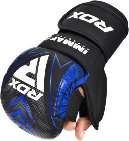 RDX IMMAF Approved Shooter Grappling Gloves Blue