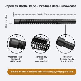 Upgraded Spring-coated Cordless Silent Battle Rope, Portable Home Gym Equipment For Both Men And Women, Suitable For Indoor And Outdoor Workouts.