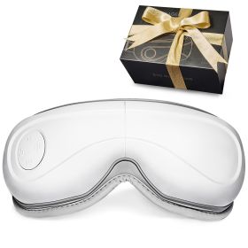 Eye Massager with Heat, Heated Eye Massage Mask with 5 Modes and Bluetooth Music, 180° Foldable Eye Care Massager for Migraines, Eye Strain