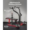 Chest Press Machine, 450 LBS Bench Press Set, Adjustable Flat Incline Bench with Independent Converging Arms, Upper Chest Equipment