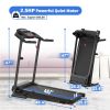 Folding Treadmill for Home Use, 2.5HP Quiet Motor, 0.5–7.5 MPH with 8% Manual Incline, Compact Electric Treadmill with LED Display, 300 LBS Capacity
