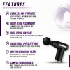 Muscle Massage Gun. Wireless, Touchscreen, Portable. 4 Interchangeable Heads.