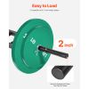 Multi-Grip Barbell, 2-inch 3 Positions Swiss Bar, 550 LBS Capacity Heavy Duty Swiss Barbell Training Equipment, with 2 Collars and Knurled Grips