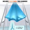 Aerial Yoga Frame & Yoga Hammock, 9.67 ft Height Professional Yoga Swing Stand Comes with 13.1 Yards Aerial Hammock