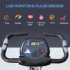 Foldable Upright Training Exercise Bike Indoor Stationary X Bike with 8 Levels of Magnetic Resistance for Aerobic Exercise, Grey