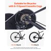 Bike Trainer, 1-13 Level, 26-29 in & 700C Wheels, Smart Bicycle Stationary Stand for Indoor Exercise Riding with Front Wheel Riser Block