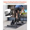 Bike Trainer, 1-13 Level, 26-29 in & 700C Wheels, Smart Bicycle Stationary Stand for Indoor Exercise Riding with Front Wheel Riser Block