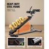 Sit Up Bench, Decline Ab Bench with Reverse Crunch Handle, with 4 Adjustable Height Settings, Heavy Duty Steel, 1000 Lbs Capacity