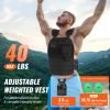 Weighted Vest, 40lb Weight Vest, Adjustable Body Weight Jacket for Men Women, Workout Equipment for Strength and Endurance Training, Running, Jogging