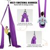 Aerial Silk & Yoga Swing, 8.7 Yards, Aerial Yoga Hammock Kit with 100gsm Nylon Fabric, Full Rigging Hardware & Easy Set-up Guide