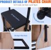 Pilates Chair Wunda Chair Pilates Combo Chair with Handles Split Pedals Reformer Machine 4-Level Resistance for Yoga Core Training Rehabilitation Incl