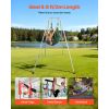 Yoga Stand Frame, 9.6 ft Length Swing Stand, Max 551.2 lbs Load Triangular Structure Aerial Rig, Aerial Silk Stands for Yoga Enthusiasts