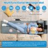 Full Body Electric Massage Mat Heating Vibration Massage Pad Cushion Back Massage Mattress Chair Pad with Neck Foot Massage Head Pillow and Cloth Lumb