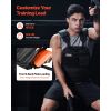 Weighted Vest, Body Weight Vest with Shoulder Pad, and Reflective Stripe, Exercise Set for Men Women, Workout Equipment for Strength Training, Running