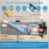 Vibration Massage Mat (Full Body) + Neck Kneading Massager - 20 Nodes, 3 Massage Modes/Speeds, 9 Vibration Settings, 3-Level Lumbar Heat
