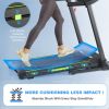 Folding Treadmill for Home, 3.5HP Quiet Motor & App Control, 3D Virtual Running, Shock Absorption, 400 lb Capacity, LCD Display, Bluetooth Speakers