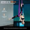 Aerial Silk & Yoga Swing, 8.7 Yards, Aerial Yoga Hammock Kit with 100gsm Nylon Fabric, Full Rigging Hardware & Easy Set-up Guide