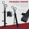 Folding Vertical Climber Exercise Machine with Adjustable Height Stair Stepper Full Body Workout