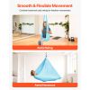 Aerial Yoga Hammock, Maximum 300 lbs Load Aerial Silk, Yoga Swing with Nylon Fabric, Daisy Rope, PE Zipper Bag