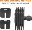 Adjustable Two Dumbbells Or Dumbbells Sets 50LB Square Dumbbell 9 in 1 Free Weights for Multi weight Options Quick-Lock Adjustable