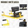 3-in-1 Multifunctional Padded Push Up Sit Up Deep Sissy Squat Machine Yellow