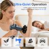 Massage Gun Deep Tissue, Back Massager for Pain Relief, Silent Mini Muscle Massager with 9 Massages Heads Birthday Gifts for Men Women Dad Him (Blue)