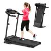 Folding Treadmill for Home Use, 2.5HP Quiet Motor, 0.5–7.5 MPH with 8% Manual Incline, Compact Electric Treadmill with LED Display, 300 LBS Capacity