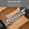 Hex Rubber Dumbbell Set for No Rolling
