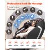 Massage Chair, 4D Full Body Zero Gravity Recliner with SL Track, Yoga Stretch, AI Voice Control, Heat, Foot Roller, Retractable Pedal, 36 Airbags, LCD
