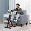 Pedal Exerciser, Hand Arm Knee and Leg Exercise Machine for Seniors, Height-adjustable, with LCD Display and Foot Massage Roller