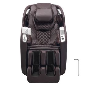 Massage Chair, 4D Full Body Zero Gravity Recliner with SL Track, Yoga Stretch, AI Voice Control, Heat, Foot Roller, Retractable Pedal, 36 Airbags, LCD