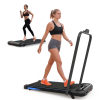 3 in 1 Under Desk Treadmill with Incline,Foldable Treadmills for Home, Walking Pad with Handle Bar for Walking and Jogging