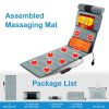 Vibration Massage Mat (Full Body) + Neck Kneading Massager - 20 Nodes, 3 Massage Modes/Speeds, 9 Vibration Settings, 3-Level Lumbar Heat