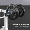Adjustable Steel Seated Calf Raise Exercise Strength Training Gym Equipment, White