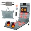 Full Body Electric Massage Mat Heating Vibration Massage Pad Cushion Back Massage Mattress Chair Pad with Neck Foot Massage Head Pillow and Cloth Lumb