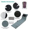 Full Body Massage Mat with Neck Kneading Massager - 10 Targeted Points + 3-Level Lumbar Heating, 9 Vibration Modes/9 Speeds