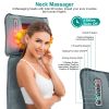 Full Body Massage Mat with Neck Kneading Massager - 10 Targeted Points + 3-Level Lumbar Heating, 9 Vibration Modes/9 Speeds