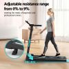 Walking Pad Treadmill 1-14km/h,300 lbs Capacity, LED Bluetooth music Under Desk Treadmill, Compact Treadmills for Home Hiking