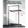 Folding Power Cage, Wall-Mounted Power Rack Squat Rack, Multifunctional Strength Training Workout Equipment with Landmine Holder