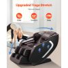 Massage Chair, 4D Full Body Zero Gravity Recliner with SL Track, Yoga Stretch, AI Voice Control, Heat, Foot Roller, Retractable Pedal, 36 Airbags, LCD