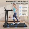 Folding Treadmill with Handles (Small Home Model) - 300lb Weight Capacity & 2.5HP Quiet Motor