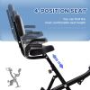 Exercise Bike Folding Upright Recumbent Stationary Cycling w/ Resistance Band