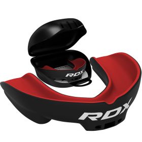 RDX 3w Mouth Guard (Color: RED/BLACK, size: Standard Size)