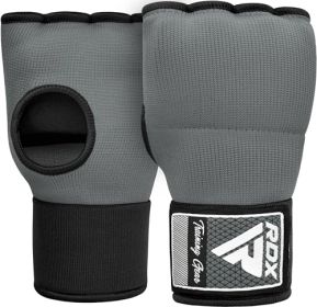 RDX IS Gel Padded Inner Gloves Hook & Loop Wrist Strap for Knuckle Protection OEKO-TEXÂ®Â Standard 100 certified (Color: Grey, size: M)