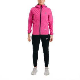 RDX H2 Women Weight Loss Sauna Suit (Color: PINK/BLACK, size: M)