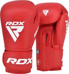 RDX Amateur Competition Boxing Gloves AS1 (Color: Red, size: 12oz)