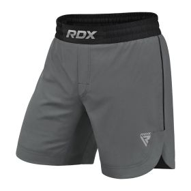 RDX T15 MMA Fight Shorts (Color: Grey, size: M)
