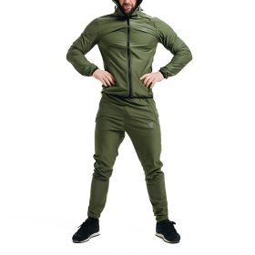 RDX H2 Women Weight Loss Sauna Suit (Color: ARMY GREEN, size: L)